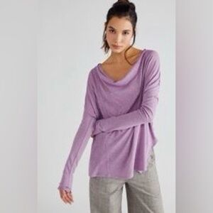 NWT Free People Evelyn Tunic, Mauve Mousse, Size M
